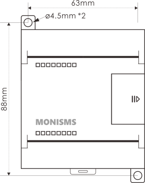 MNS-AMP30XXA-1P Dimensions Drawing